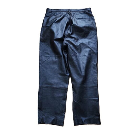 RTG Collection vintage high waist black leather pants - please read carefully - Picture 2 of 13